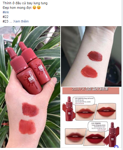Khung hình 3 ảnh content bán mỹ phẩm